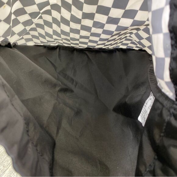 Ikea Pluggland Checkered Drawstring Backpack Tote Bag - Picture 5 of 5